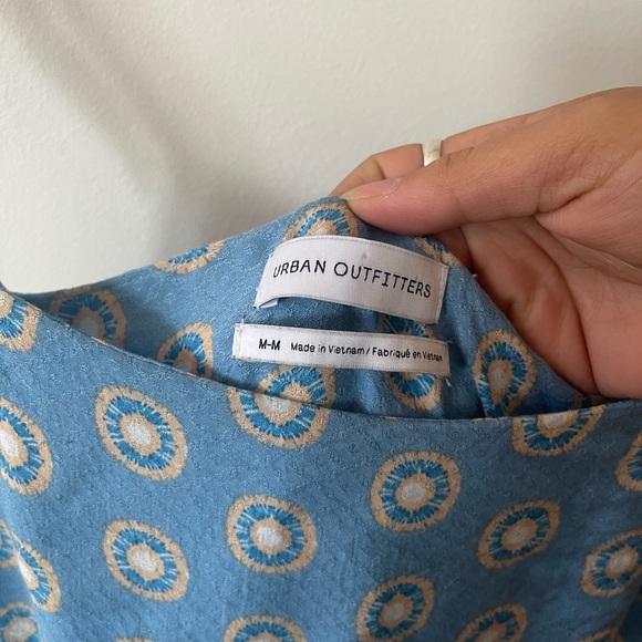 Urban Outfitters Blue Maxi Peasant Dress - Picture 4 of 6